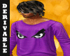Bad Eyes Purple Sweater