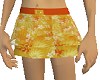 Orange floral skirt