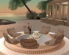 rattan beach/home sofa
