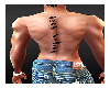 AJ Male Back Tattoo