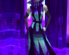 Violet Metal Ice Gown