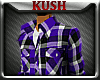KD.Purple Plaid Shirt