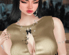 gold dress RL