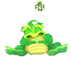 Animated dragon w/frog
