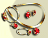 Amore Red Gold Set