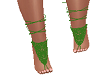 Green Crochet Feet