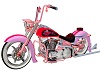 pink motorcycle harley