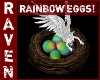 RAINBOW EGGS & NEST!