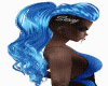 Blue animated sexy hair