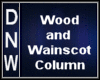 Square Wood Column split