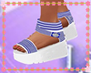 MOM BLUE STRIPED SANDALS