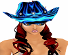 Blue Flame CowGirl Hat
