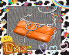 X. Y2K Orange Chain Bag