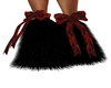 black an red boots