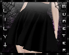 LM` Black Flare Skirt