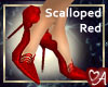 .a Scalloped Spike RED