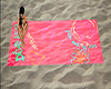 beach towel pose
