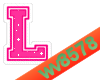 The letter L (Pink)