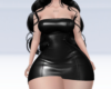 Leather Dress Black