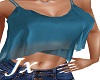 Jx Bl. Teal Chiffon top
