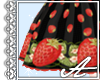 Strawberry Skirt~Black