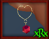 Heart w/Ruby Earrings