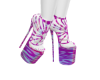 Chrome Hot pink heels