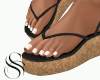 S&S B Wedge Sandals