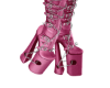 Pink Goth Boots