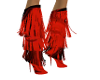 red tassled boots