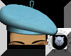 AO~Blue beret, leather