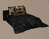 Black And Gold Love Bed