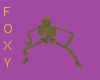 Gold Twerking Skeleton