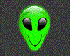 toxic green alien poster