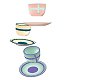 1Lu Blue Teacup
