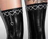 A| Leather Boots Chains