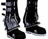 Black White Emo Boots