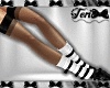Blk White Stocking Boot