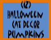 Cat Decor Pumpkins Purpl