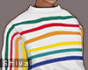 S. Rainbow Hoodie Crop