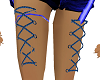 blue rave leg piercing