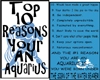 10 Reasons Zodiac Aquari