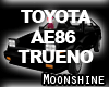 TOYOTA AE86 TRUENO BLACK