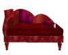 Red Couples Chaise Loung