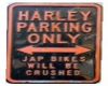 Harley parking only