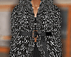 Black and White Fur Coat