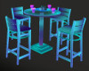 Neon Club Table & Chairs