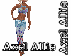 AA Large Blue Floral Ful