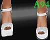 [A94] White denim shoes