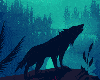Wolf in Nature Sticker
